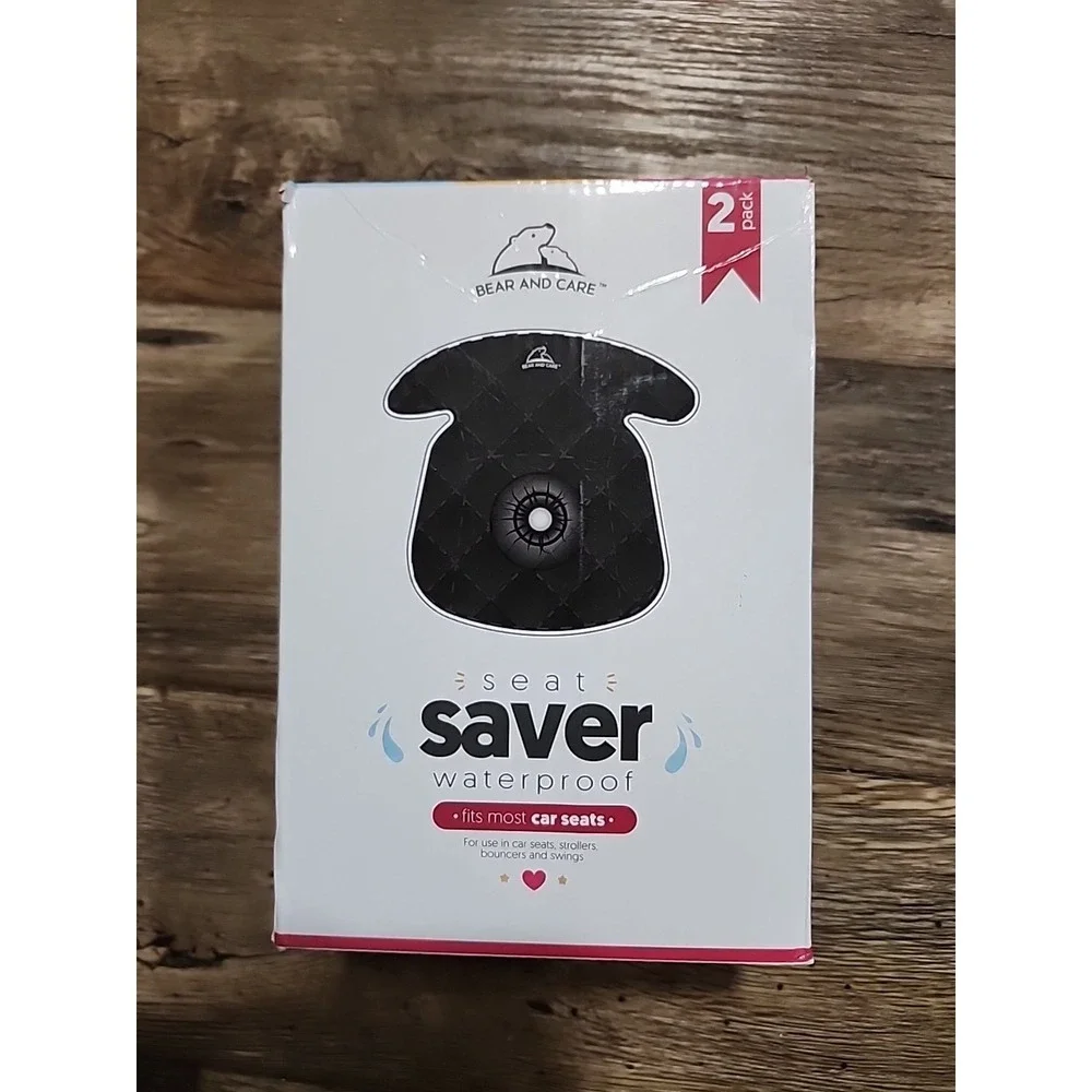 Bear and Care Waterproof Car Seat Saver Protect Against Spills Accidents 2 Pack
